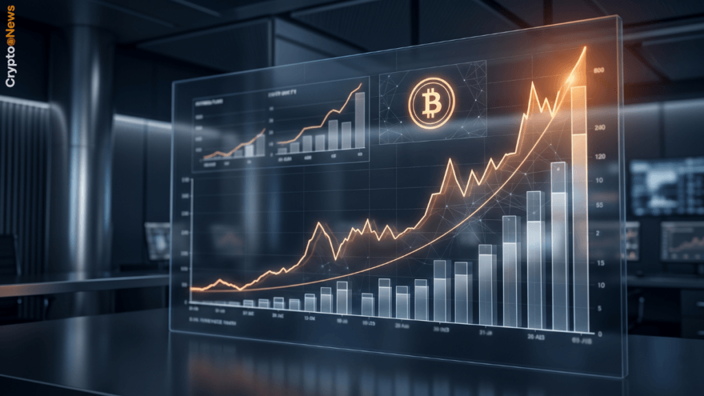 Bitcoin ETF: afflussi record, miglior mese dell'anno Bitcoin ETF afflussi record aprile 2026 grafico mercato istituzionale