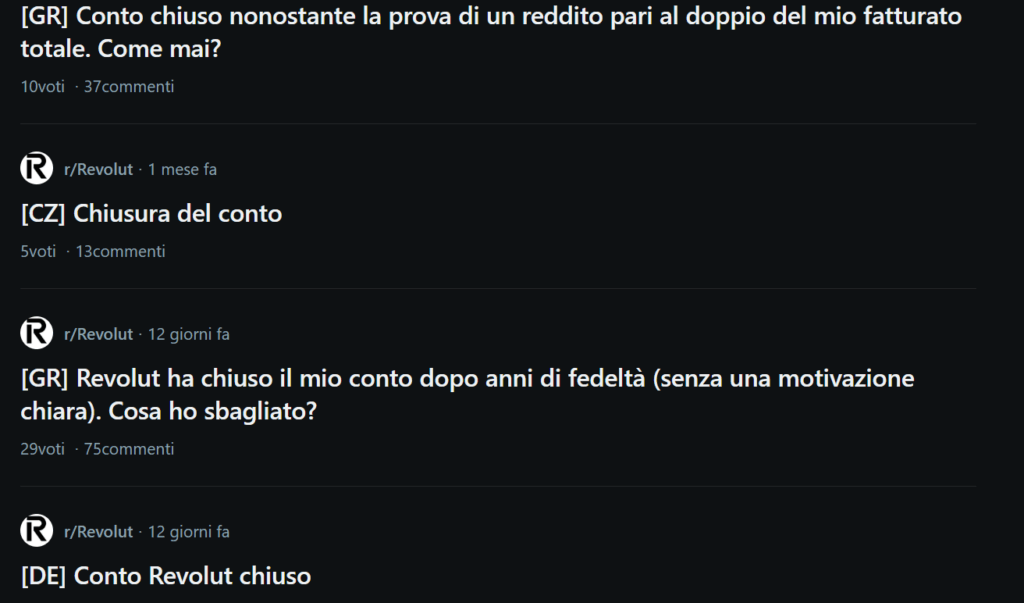 Revolut conti bloccati utenti reclami assistenza clienti crypto 2026