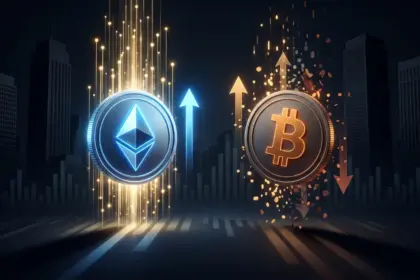 Confronto asset netti ETF crypto tra Ether bitcoin XRP e Solana