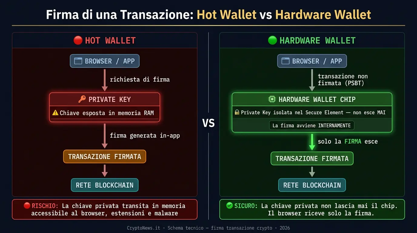Migliori wallet crypto 2026: hardware e software
