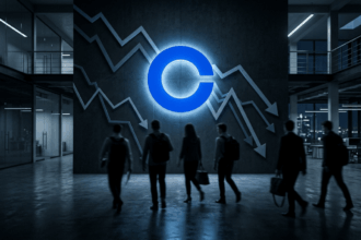 Coinbase licenziamenti 2026 taglio 14% personale Brian Armstrong AI mercati volatili