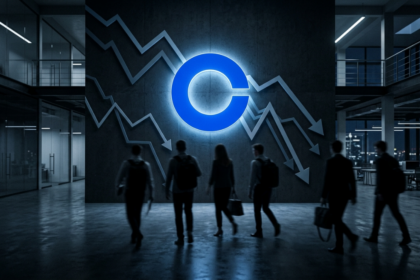 Coinbase licenziamenti 2026 taglio 14% personale Brian Armstrong AI mercati volatili