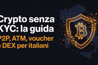 Come comprare crypto senza KYC in Italia nel 2026: Bisq, RoboSats, ATM Bitcoin e voucher Azteco Guida Cryptonews.it