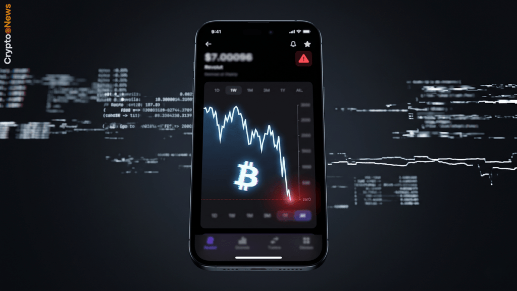 Revolut, Bitcoin crolla a $0.019: glitch da provider terzo Revolut Bitcoin prezzo glitch zero 0.019 dollari app mobile errore provider terzo maggio 2026