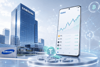 Samsung acquista quota Upbit mentre il mercato crypto registra forti liquidazioni