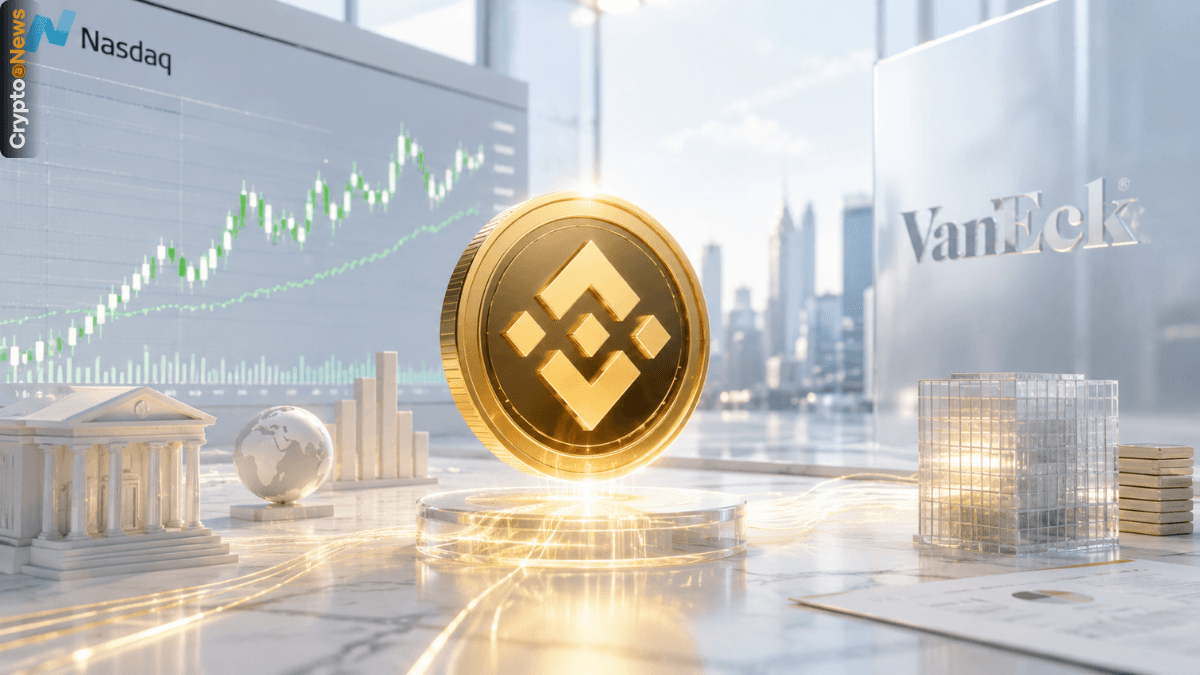 VanEck lancia VBNB primo ETF spot BNB su Nasdaq fee 0,39% custodia Anchorage Digital Bank
