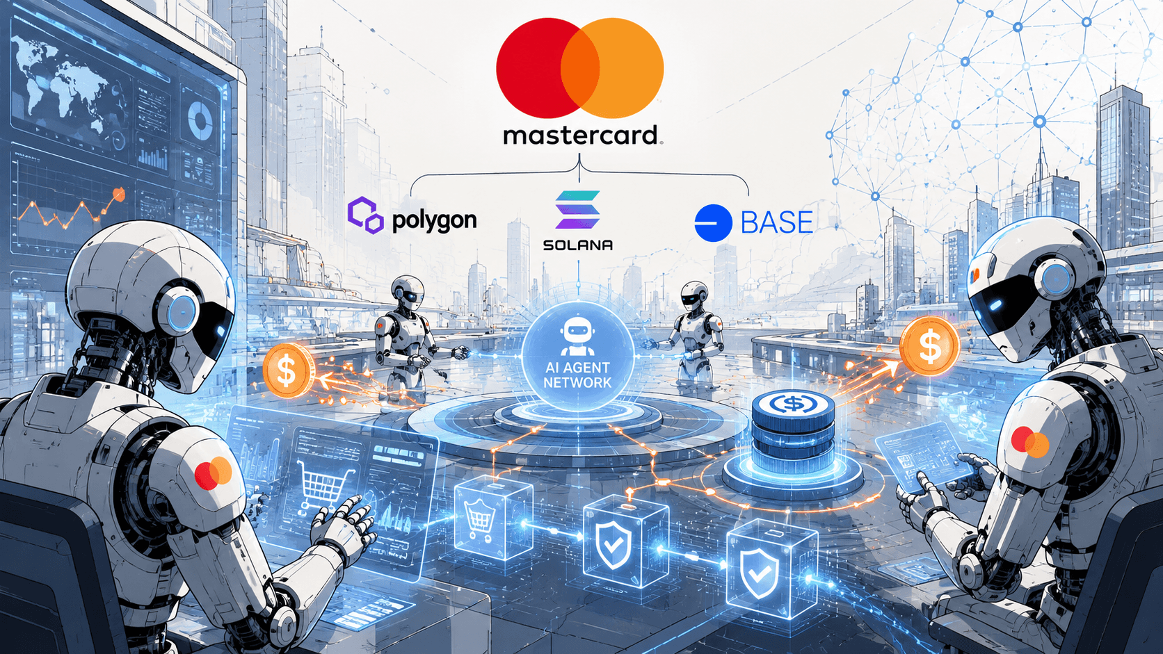 Mastercard lancia AP4M per i pagamenti AI Mastercard AP4M pagamenti AI stablecoin verifiche on-chain