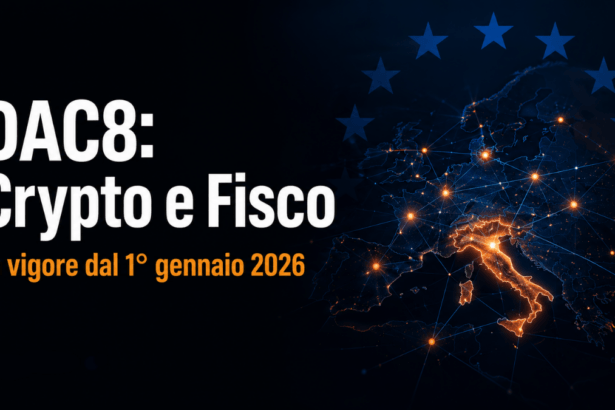 DAC8 direttiva europea crypto segnalazione automatica fisco Italia guida