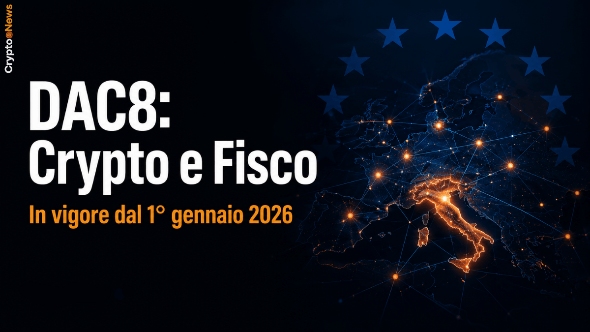 DAC8 direttiva europea crypto segnalazione automatica fisco Italia guida