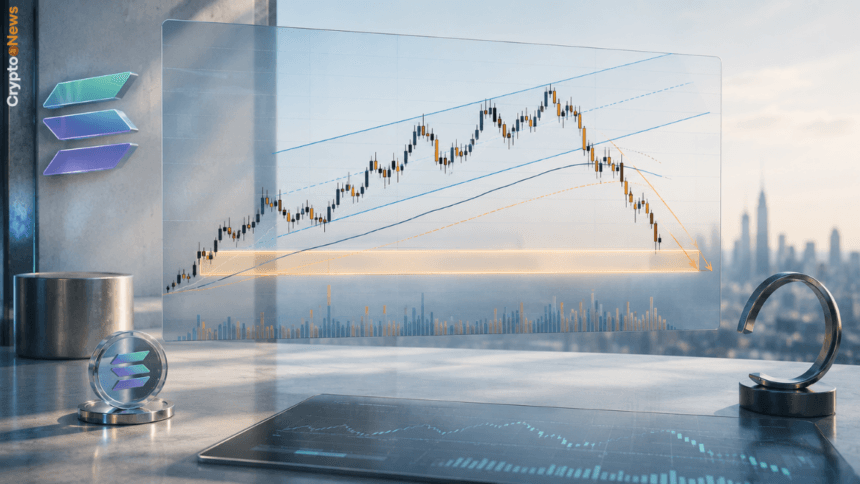 Solana rischio discesa 62 dollari analisi tecnica supporto 67,48