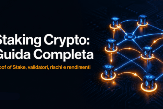 Guida staking crypto cos'è come funziona validatori proof of stake ricompense e rischi spiegati per principianti