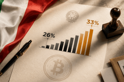 tassa crypto 33% plusvalenze criptovalute Italia 2026 aliquota legge bilancio