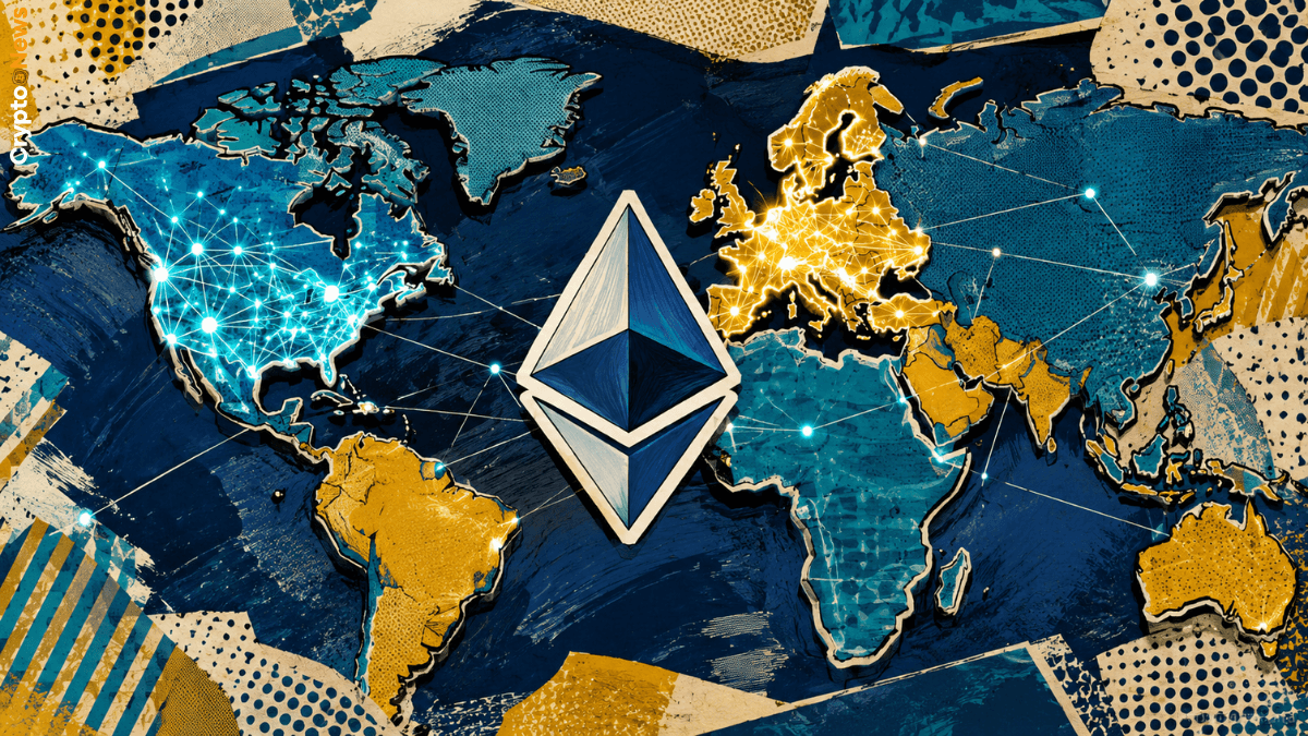 mappa concentrazione nodi Ethereum Stati Uniti Unione Europea