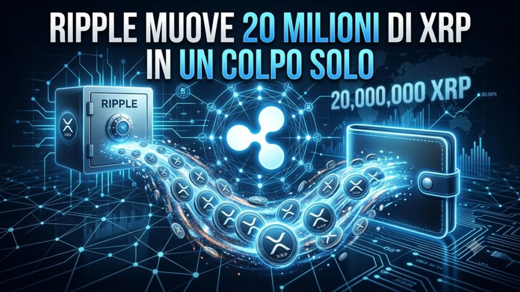 Ripple muove 20 milioni di XRP in un colpo solo: il destinatario fa discutere... ripple