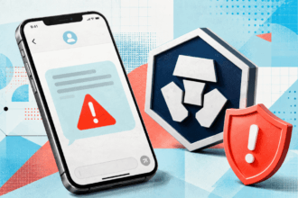 Tentativo di phishing via SMS a nome Crypto.com con finto avviso antiriciclaggio