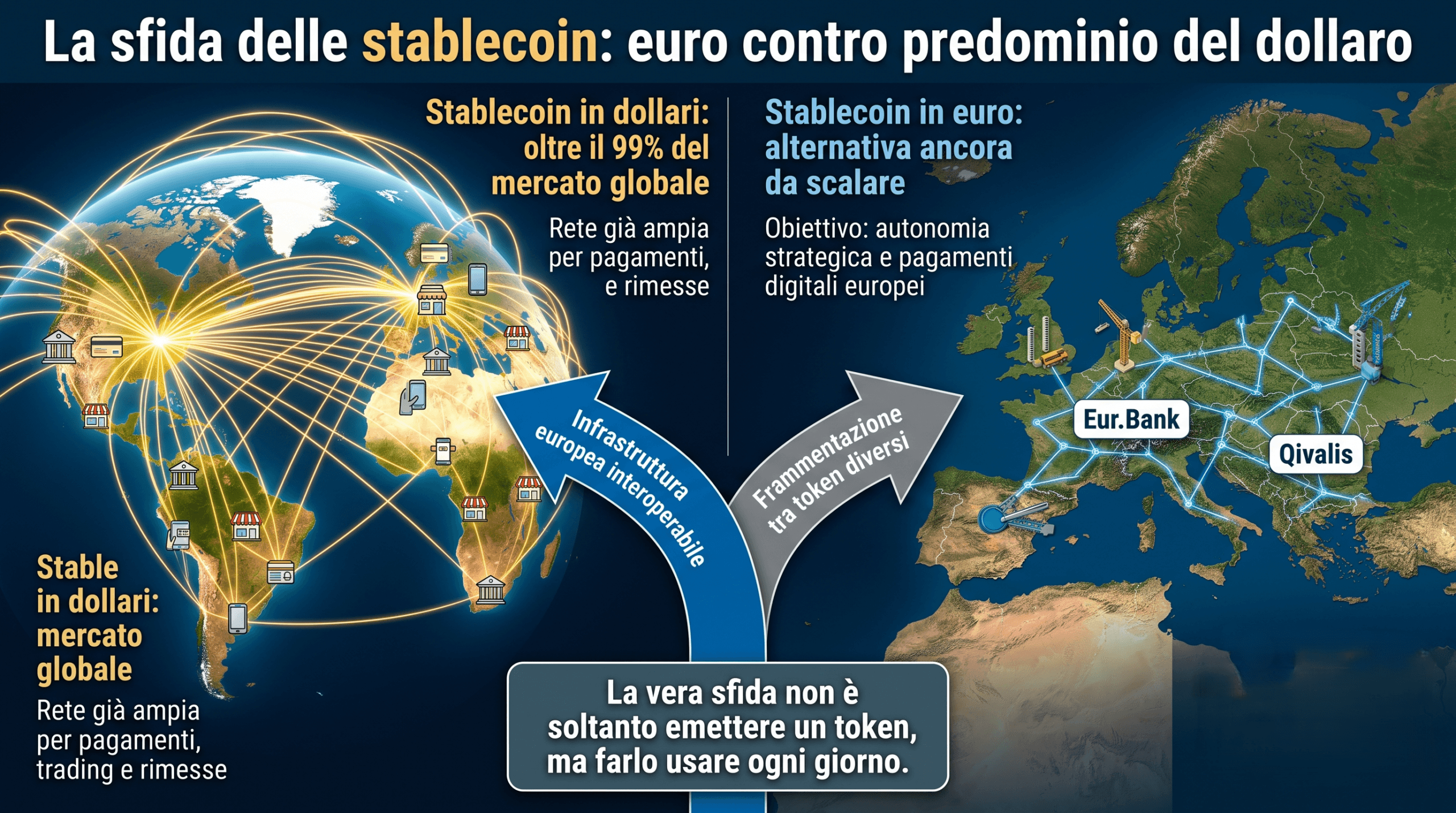 Stablecoin in euro: cosa sono e chi le sta lanciando L’Europa cerca un’alternativa alle stablecoin in dollari mentre Visa amplia la rete globale dei pagamenti.