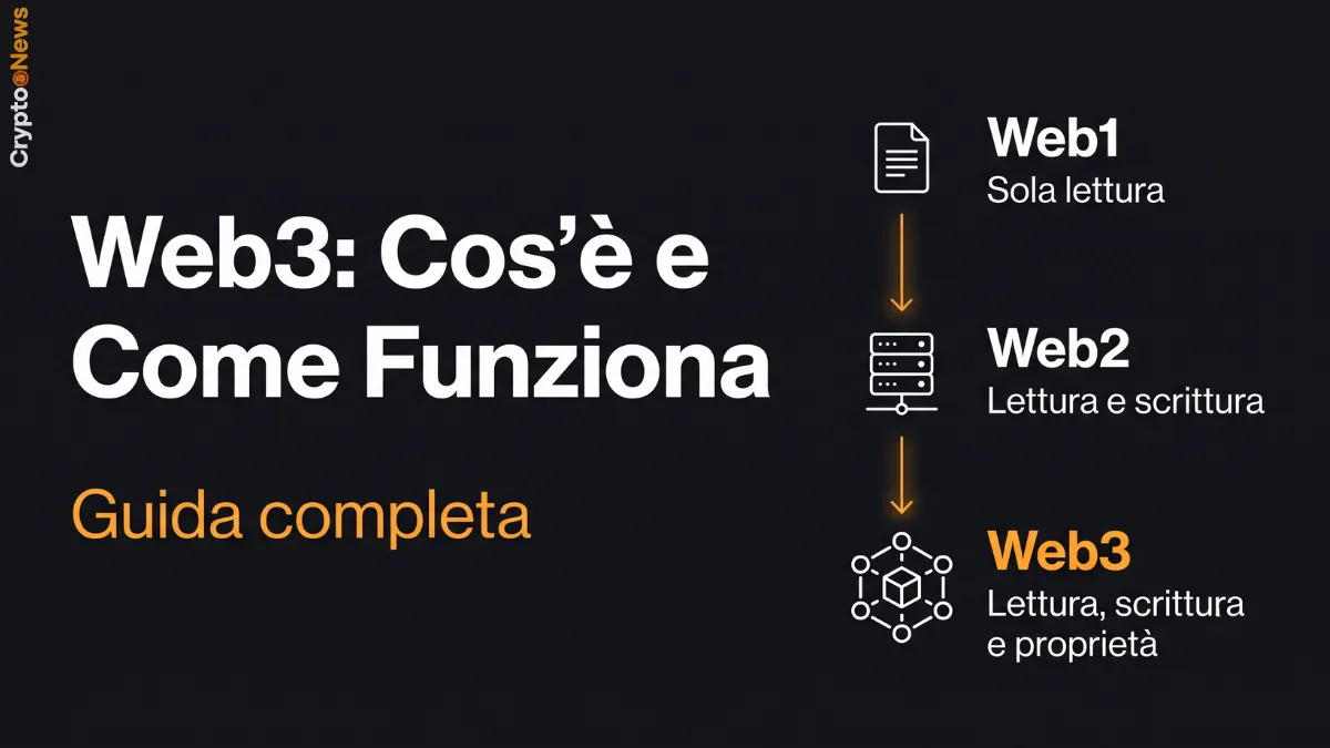 Web3 cos'è e come funziona guida completa