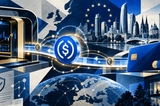 Coinbase pagamenti stablecoin Brian Armstrong e infrastrutture Visa